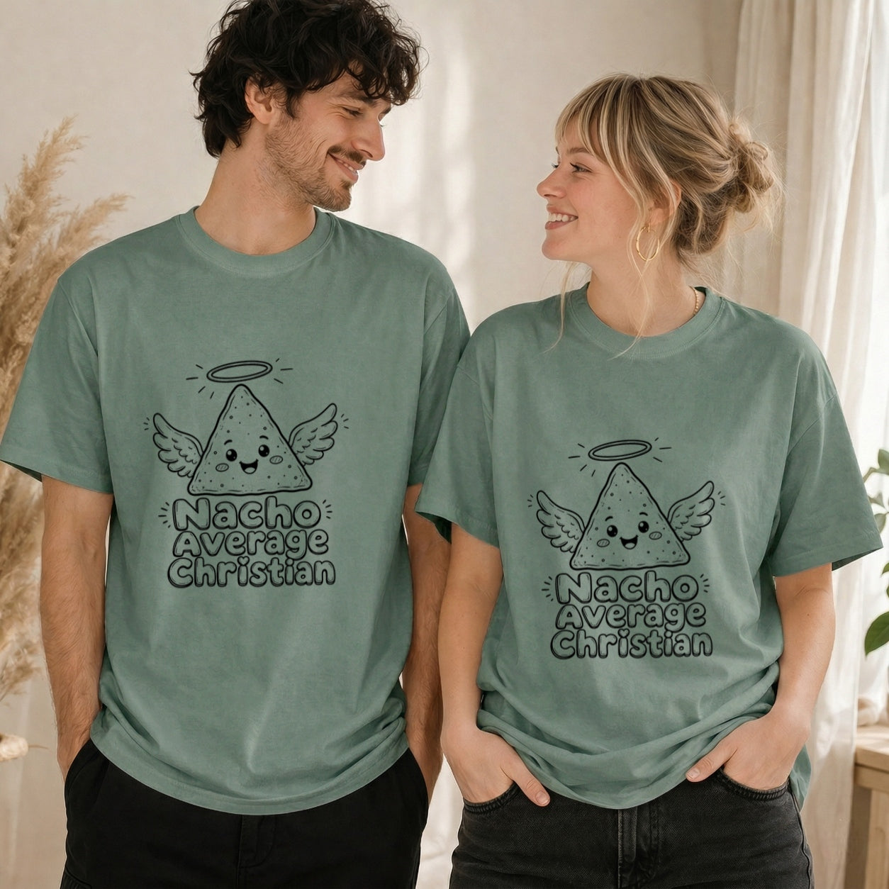 Nacho Average Christian T-shirt | Funny Religious Nacho Tee