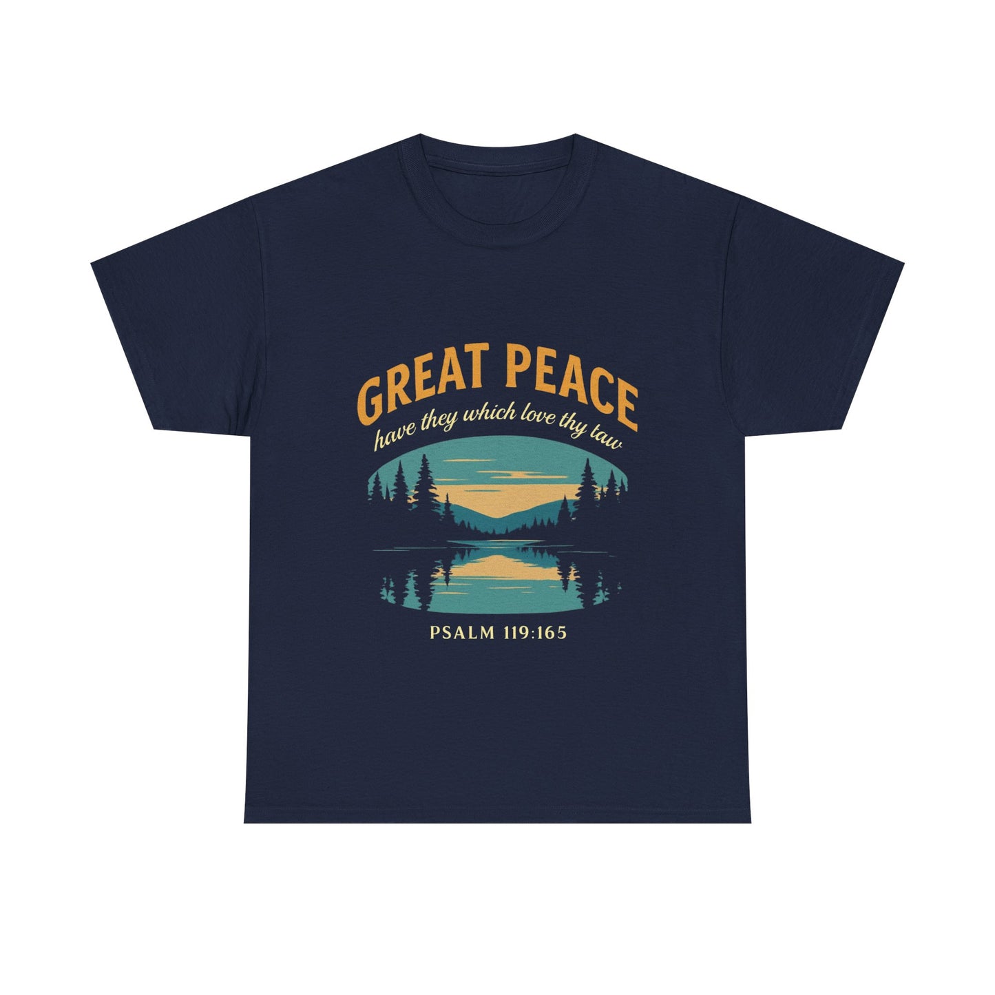 Great Peace Vintage Lake Tee | Nature Graphic T-Shirt | Camping & Outdoor Unisex Shirt