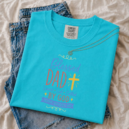 Blessed Dad Shirt, Christian Father's Day Gift, Loved Led Called By God Tee