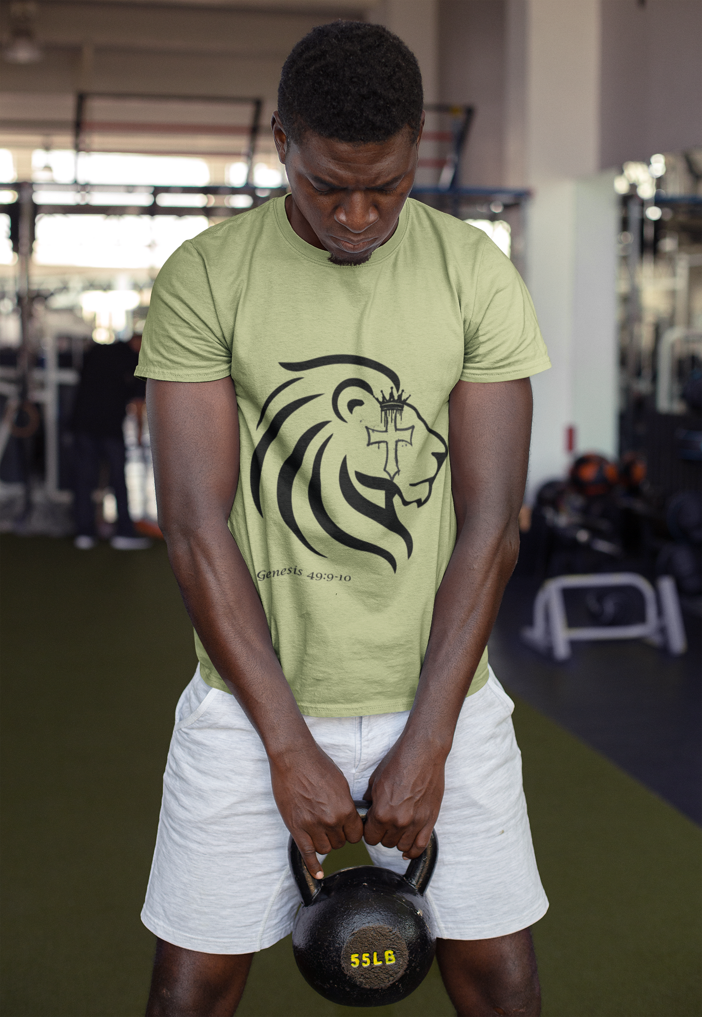 Crowned Lion with Cross T-Shirt, Lion of Judah Christian Graphic Tee, Faith Based Shirt, Religious Gift for Men Women