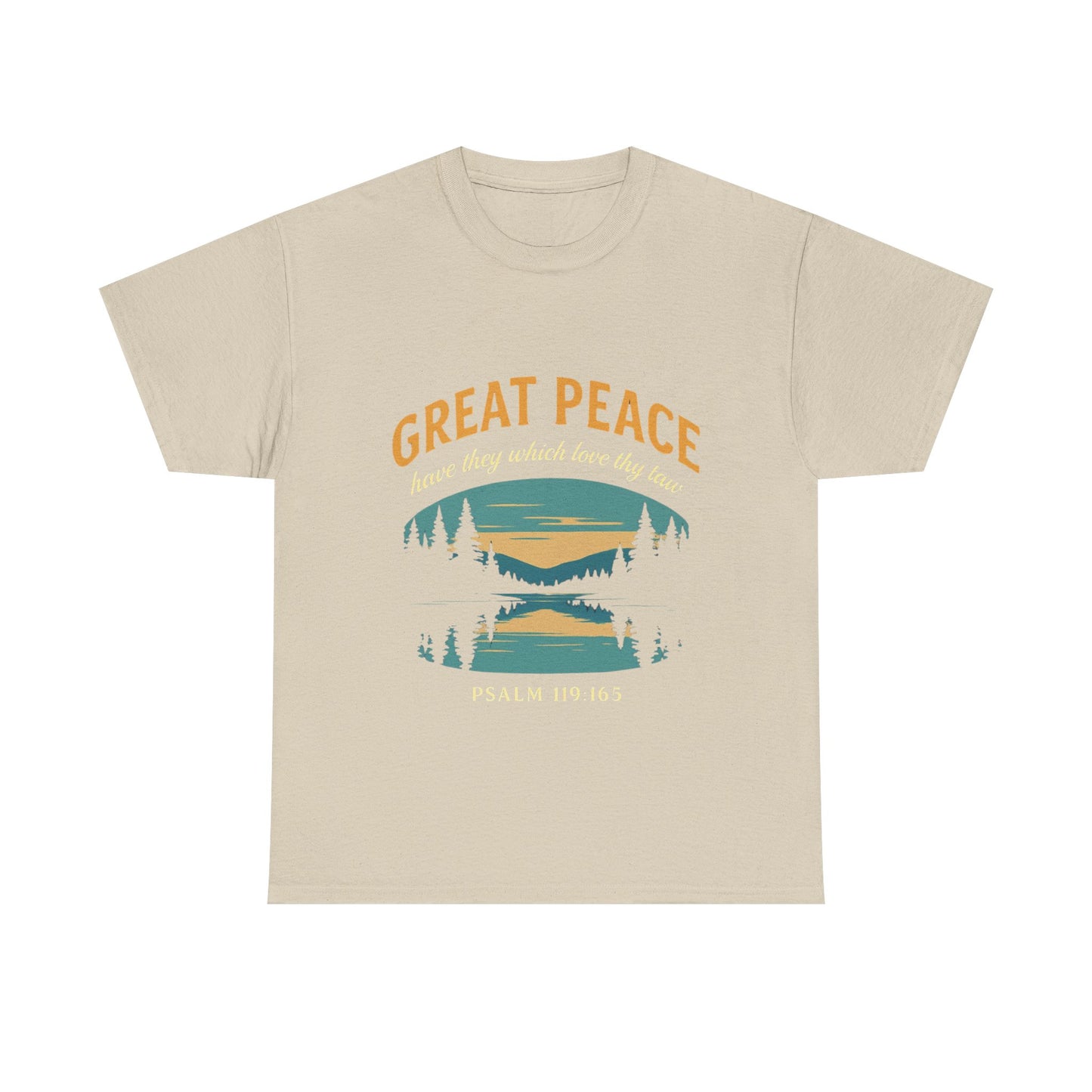 Great Peace Vintage Lake Tee | Nature Graphic T-Shirt | Camping & Outdoor Unisex Shirt