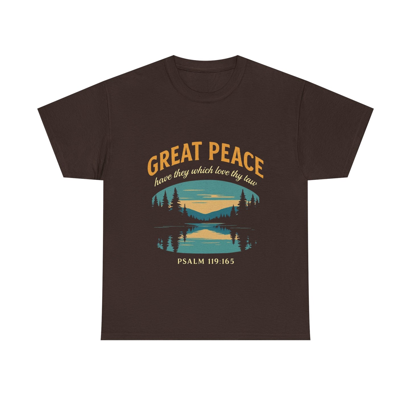 Great Peace Vintage Lake Tee | Nature Graphic T-Shirt | Camping & Outdoor Unisex Shirt