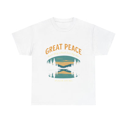 Great Peace Vintage Lake Tee | Nature Graphic T-Shirt | Camping & Outdoor Unisex Shirt