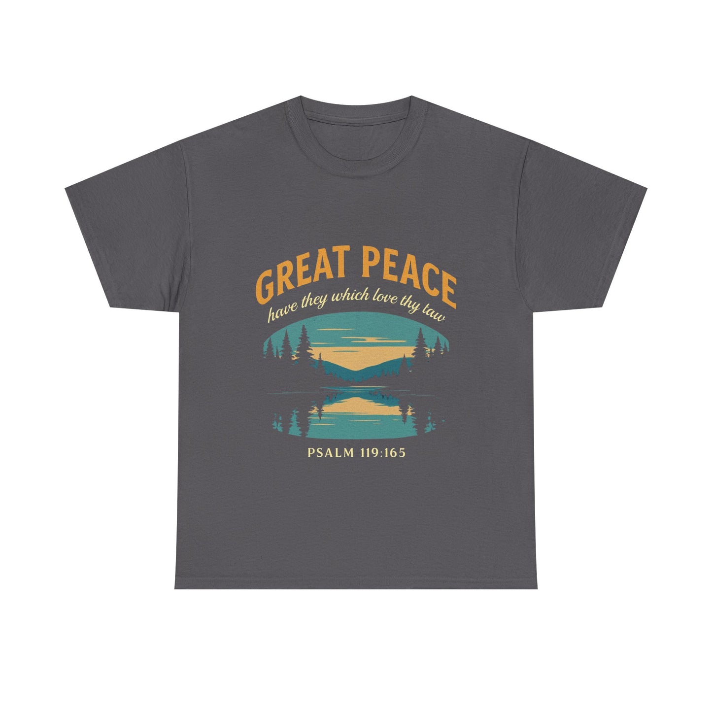 Great Peace Vintage Lake Tee | Nature Graphic T-Shirt | Camping & Outdoor Unisex Shirt